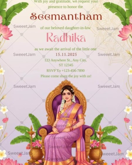 seemantham invitation